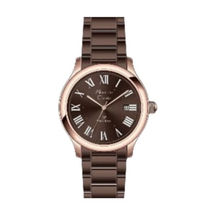 Alexandre Christie ALCW1042LDFROBO Date Function Stainless Steel Strap Analog Women Watch